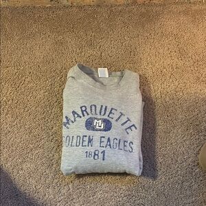 Gray Marquette Golden Eagles Sweatshirt
